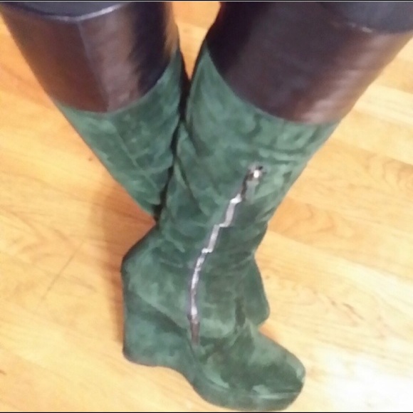 balenciaga bottes verte